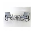 Letright Industrial Letright Industrial 270130 Four Seasons Gramercy Rocking Bistro Set - 3 Piece 270130